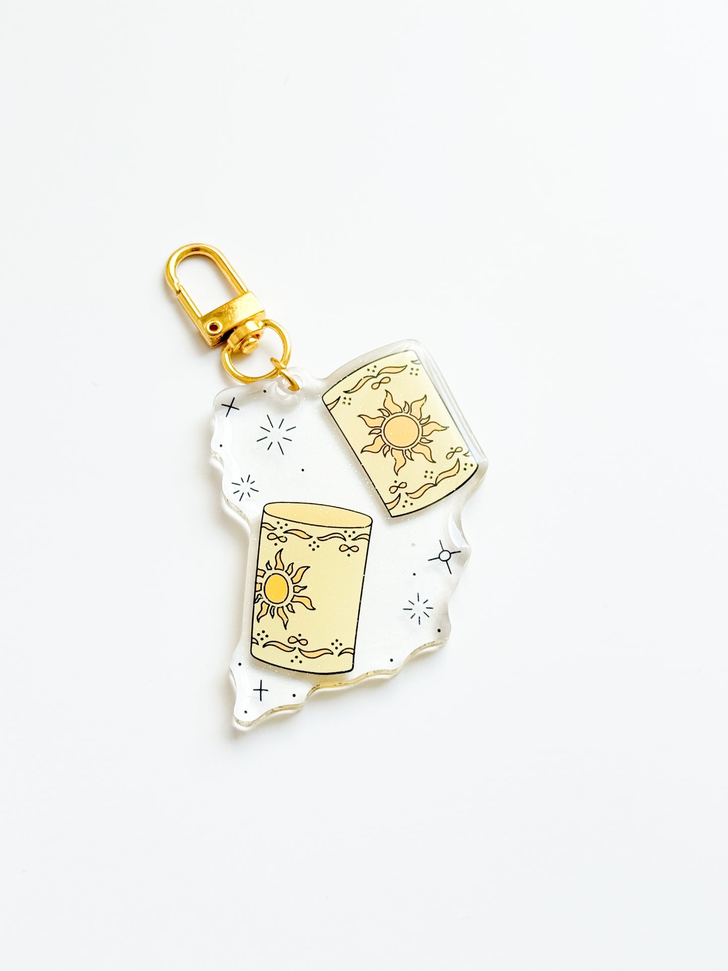 Floating Lantern Bag Charm