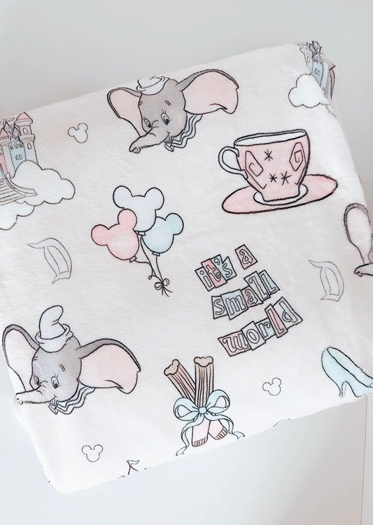 Small World Minky Blanket
