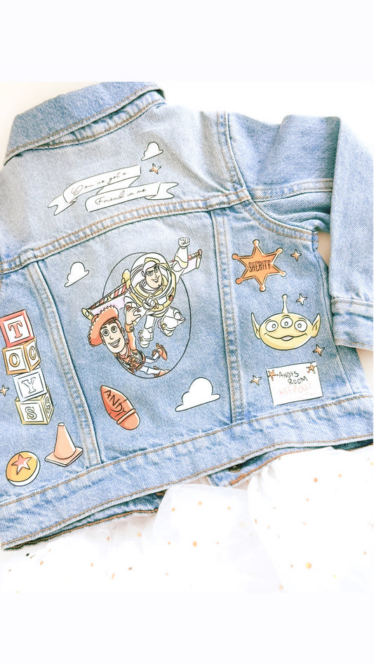 To Infinity Upcycled Denim Jean Jacket