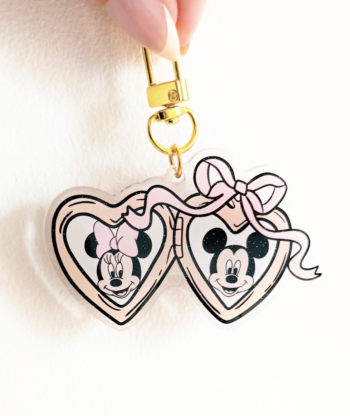 Mouse Locket Bag Charm