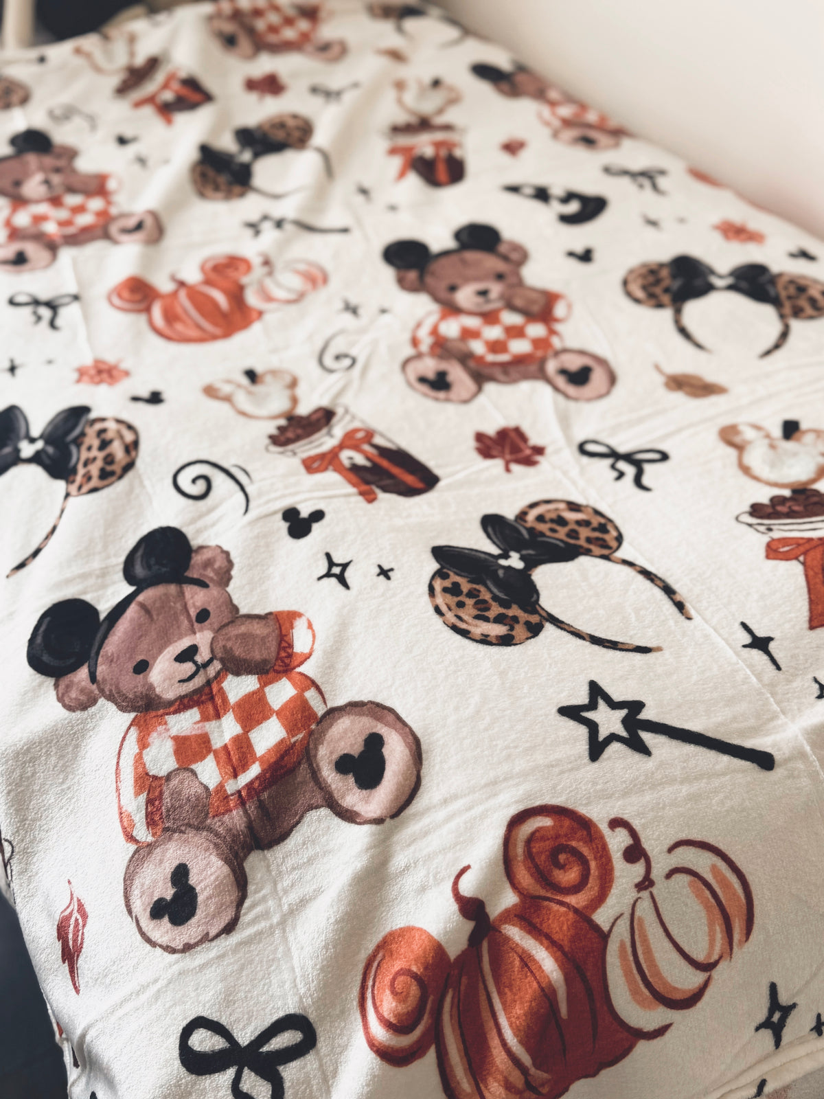 Fall Bear Minky Blankets