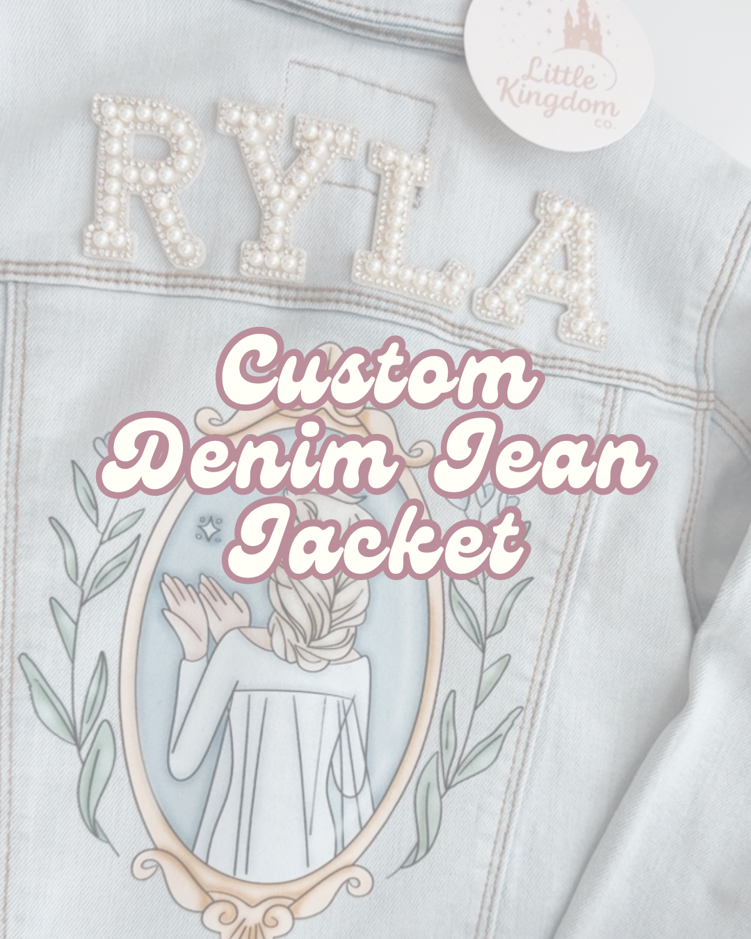 Custom Preloved Denim Jean Jacket