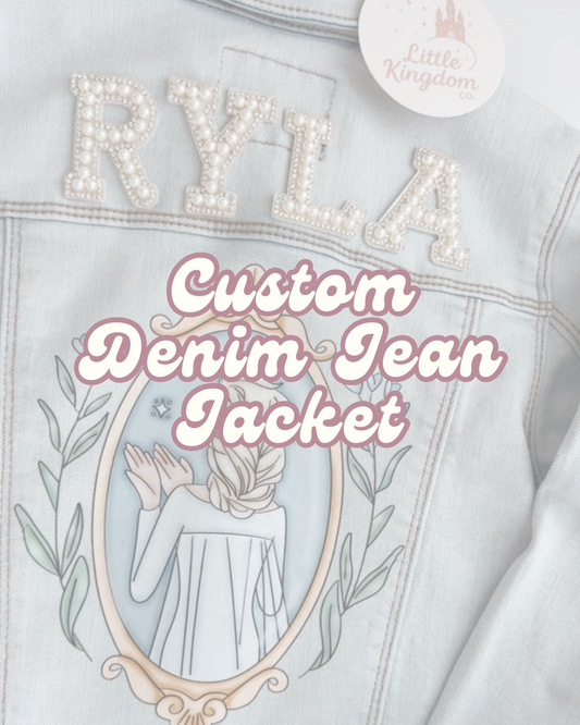 Custom Preloved Denim Jean Jacket