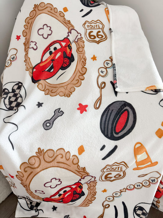 Fast Car Minky Blanket
